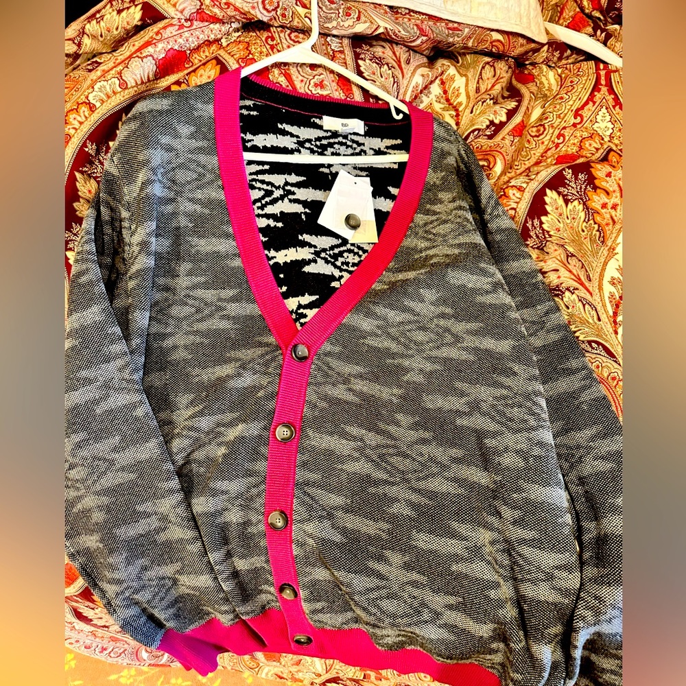 NWT BP cardigan, distinctive.